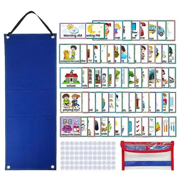 1 Set Barn Daglig Rutin Schema DIY Visuell Kalender Schema med Kort gogo-662-5988