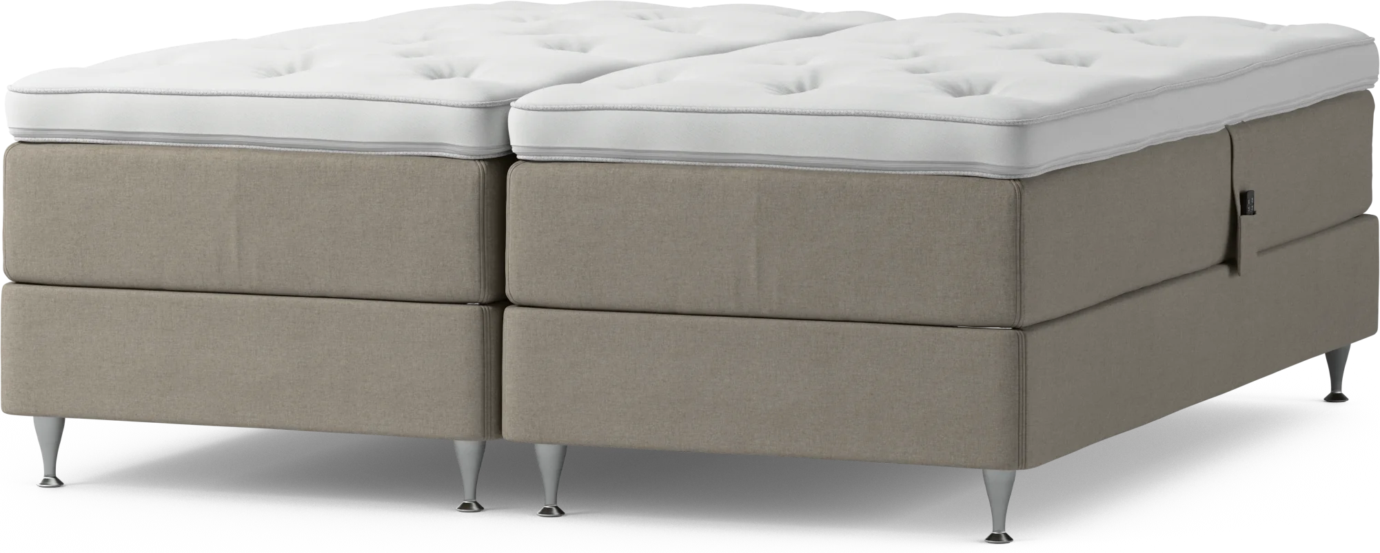 Delux Dream Ställbar säng, dubbelsäng med bäddmadrass och sängben 6S8X5