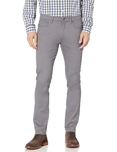 Amazon Essentials herr Skinny-Fit 5-ficka stretch twillbyxor, mörkgrå, 29 B x L 193548656256