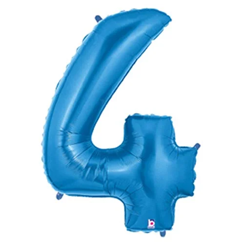 Folat 15844BP 4:e födelsedagen helium folie ballong blå 102 cm, 30625008648