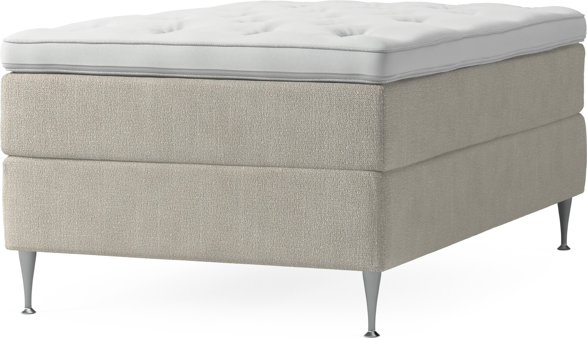 Delux Dream Kontinentalsäng, enkelsäng 120 cm med bäddmadrass och sängben 4YDJl