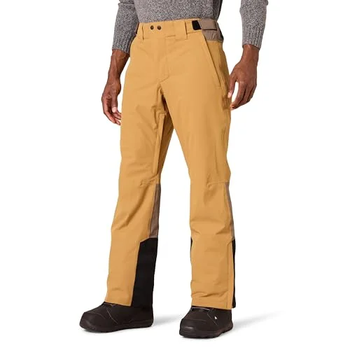 Amazon Essentials vattentäta isolerade skidbyxor för män, svart guldfärgblock, X Large 195111521060