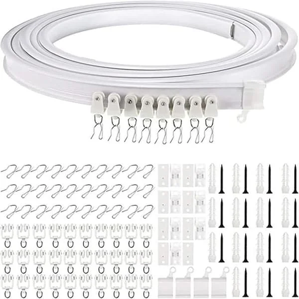 1-5 Meter Bendable Ceiling Curtain Track, Flexible Ceiling Curtain Track-FQ- 5M 260309xch132