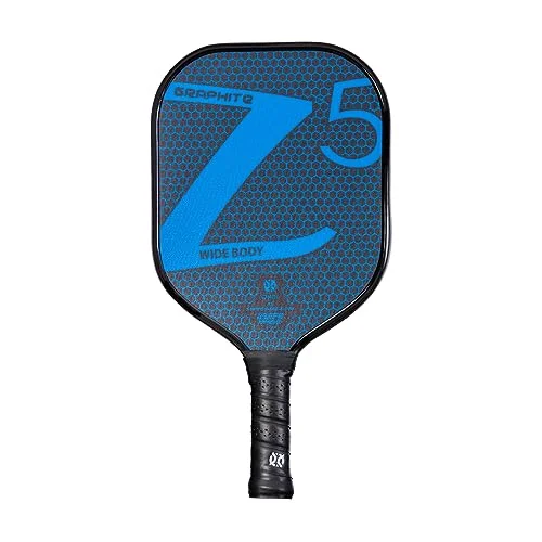 Onix Graphite Z5 pickleball racket (grafit kolfiberyta med grov textur, komfortgrepp och Nomex bikakekärna, kontroll styrka), blå 850110003558