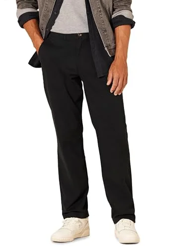 Amazon Essentials herr klassisk passform vardaglig stretch chinos byxa, svart, 40 W x 34 L 191770591536