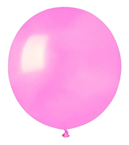 Förpackning 25 ballonger i naturlig latex premiumkvalitet G150 (Ø 48 cm/19 tum), rosa 8026196345703