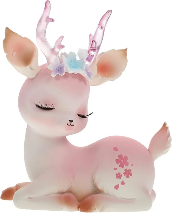 1 st Babyhjort Figur Cake Topper Mini Staty Doe Reindeer FR0001948tss
