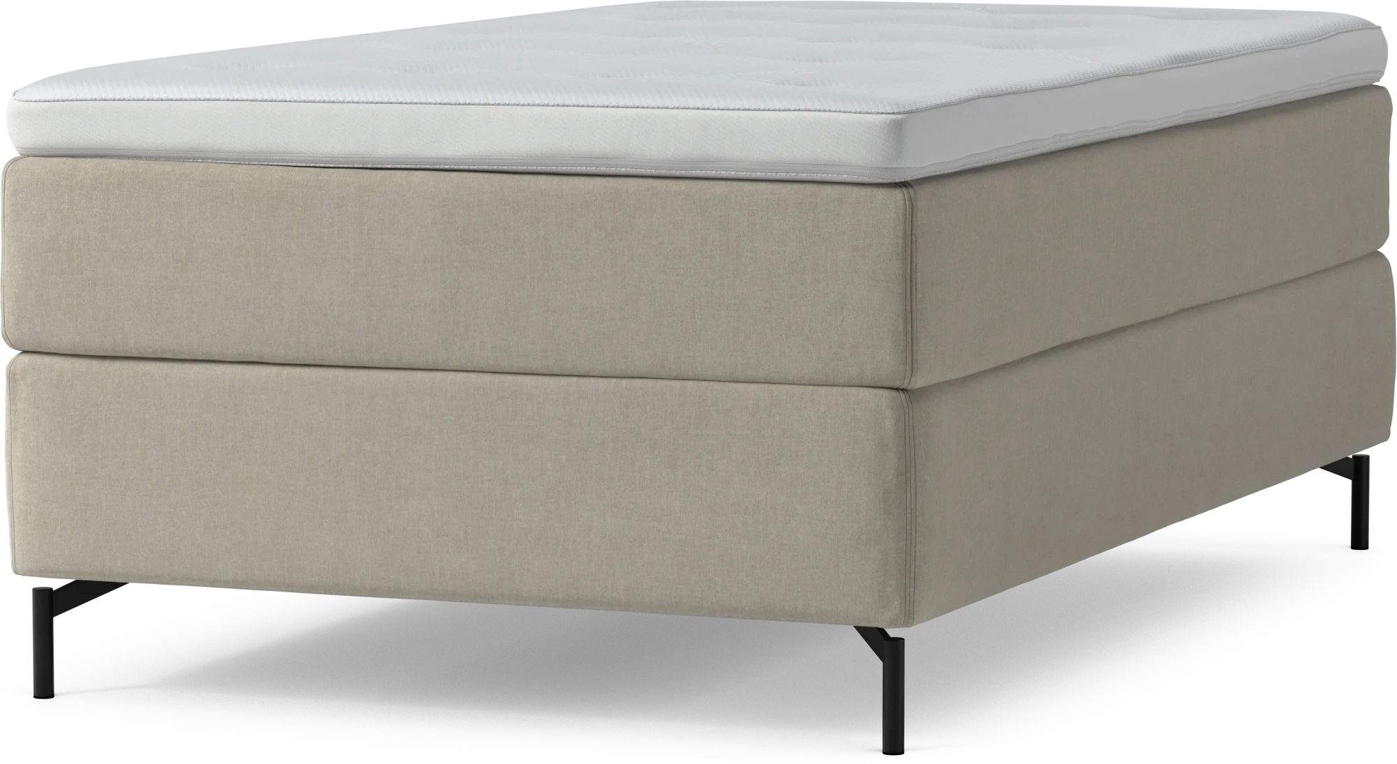 Delux Dream Kontinentalsäng, enkelsäng 120 cm med bäddmadrass och sängben OxuKY