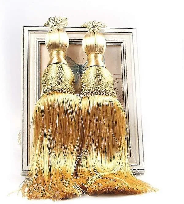 1 Par Tofsar Gardinband Hem Dekorativ Fönster Draperi Boll Tofsar Rep Hållare (guld) (FMY) MY25-02280462 1 Par Tofsar Gardinband Hem Dekorativ Fönster Draperi Boll Tofsar Rep Hållare (guld) (FMY) MY25-02280462