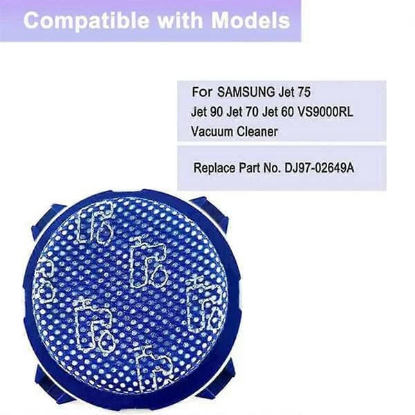 1 set tvättbara filter för Jet 75 Jet 90 Jet 70 Jet 75+ Jet 60 Vs9000rl dammsugare, ersätter nr. CJ-02-0807003155 1 set tvättbara filter för Jet 75 Jet 90 Jet 70 Jet 75+ Jet 60 Vs9000rl dammsugare, ersätter nr. CJ-02-0807003155
