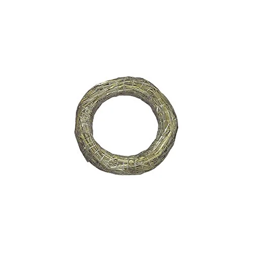 Rayher 8906631 Halmkrans, naturmaterial, 40 cm i diameter, naturlig krona, tom underring för bestick, förpackning och collage 4006166110276