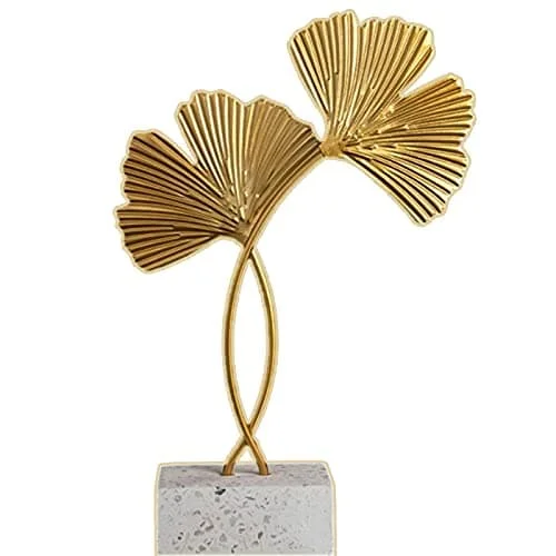 1 Ginkgoblad Dekor Bordsdekoration Europeisk Järnkonst 21 cm Hög ZS-SZ-0818002463