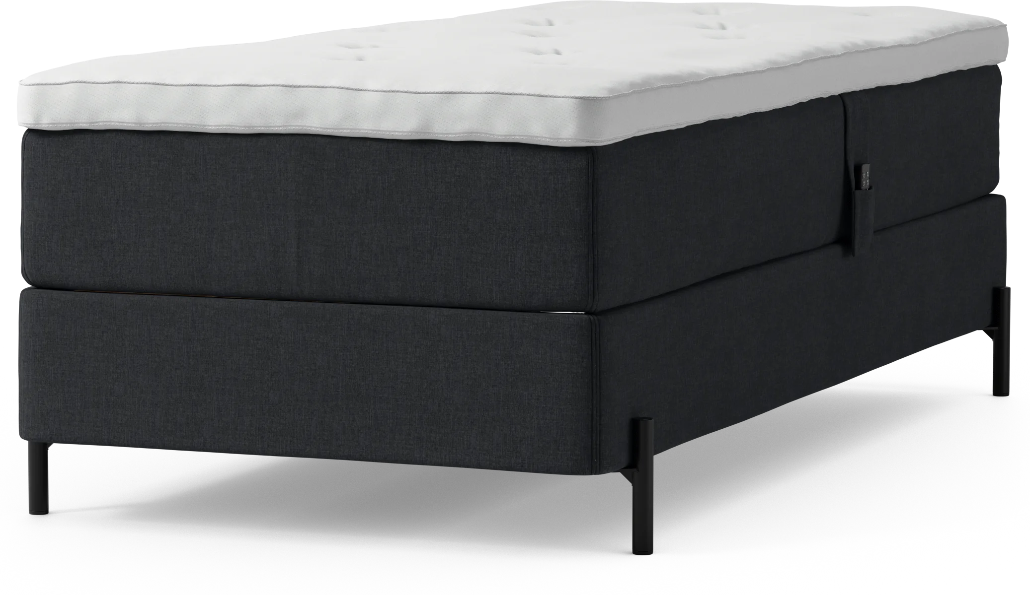 Delux Dream Ställbar säng, enkelsäng med bäddmadrass och sängben QD9AR
