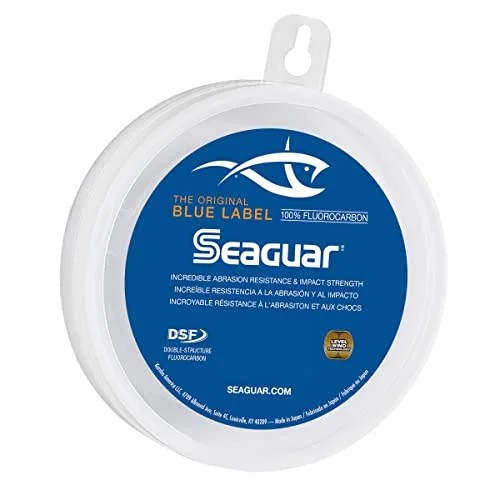 Seaguar blå etikett 100% fluorkarbonledare (DSF) 50 yd pund, klar, modell: 50FC50 645879506507