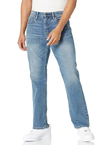 Amazon Essentials Herr Straight Fit Stretch Bootcut Jean, Lätt tvätt, 32W / 32L 193548316105
