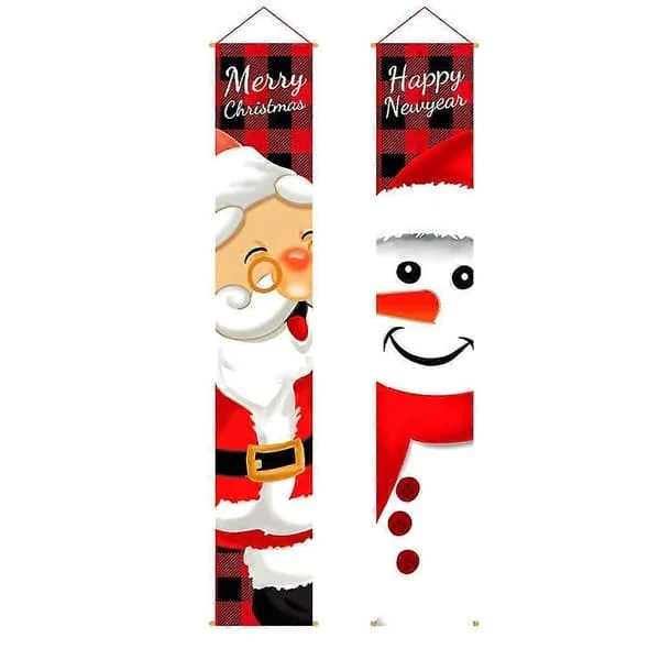 1 par jul veranda skylt snögubbe jultomte god jul dörr hängande banderoll Fy02-C10-WLN03085 1 par jul veranda skylt snögubbe jultomte god jul dörr hängande banderoll Fy02-C10-WLN03085