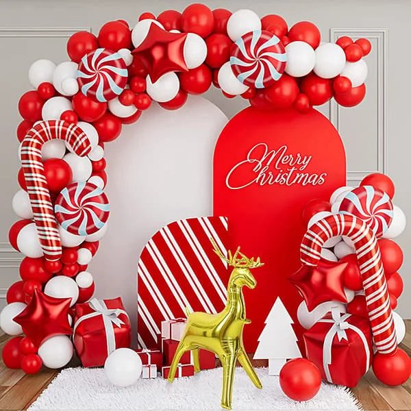 1 set julballongbågekit med röd och vit jul BCAA00124209 1 set julballongbågekit med röd och vit jul BCAA00124209