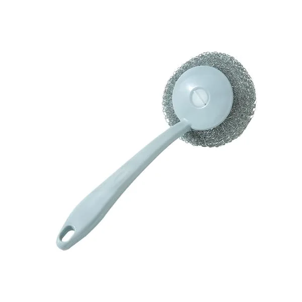 1 rostfritt stål rengöringssvamp med handtag (blå GGNO-0122208FYD 1 rostfritt stål rengöringssvamp med handtag (blå GGNO-0122208FYD