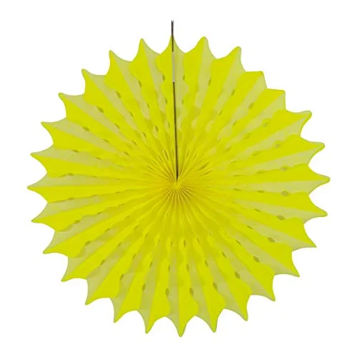 Folat 60381 vaxkaksfläkt neon gul 45 cm, 8714572603812