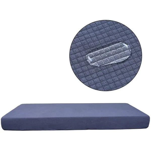 1-sits vattentät soffkuddeöverdrag stretch sofföverdrag skyddande överdrag stretch soffa halkfri vattentät kuddfodral grå CJ-01-0813006186