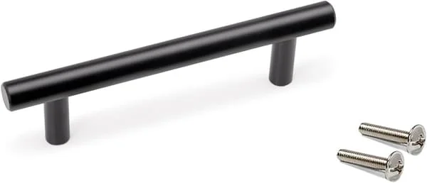 1 pc Furniture Handle, L150mm, 96mm Hole Spacing, 32mm Height, Steel, Painted Black CJ-01-0811007244 1 pc Furniture Handle, L150mm, 96mm Hole Spacing, 32mm Height, Steel, Painted Black CJ-01-0811007244