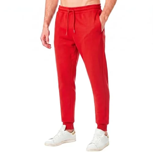 RIPT Essentials RCPNT764 joggingbyxor för män Soft Touch Loungewear träningsbyxor joggingbyxor, Röd, S 5050217330181