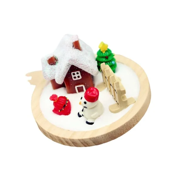 1:12 Snöfältstuga med simulerat slask och rosenjuldekoration 5AC210354_LF 1:12 Snöfältstuga med simulerat slask och rosenjuldekoration 5AC210354_LF