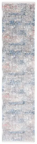 Safavieh Samtida matta för vardagsrum, matsal, sovrum dröm samling, kort lugg, grå och blå, 91 x 152 cm 195058584098