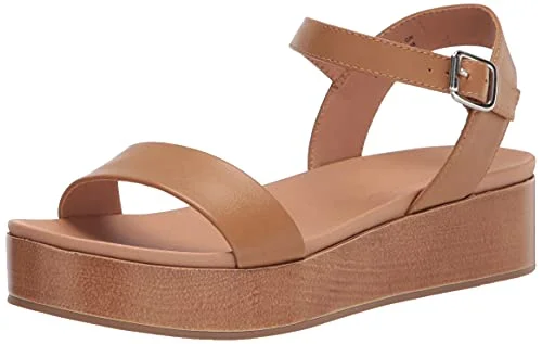 Amazon Essentials dam två band flatform sandal, Konjak, 36 EU 840174936756
