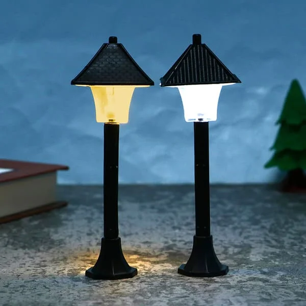 1:12 Dockhus Miniature Park Street Lamp LED-lampa Lyktstolpe CYTOY1751@#151X6C6Y