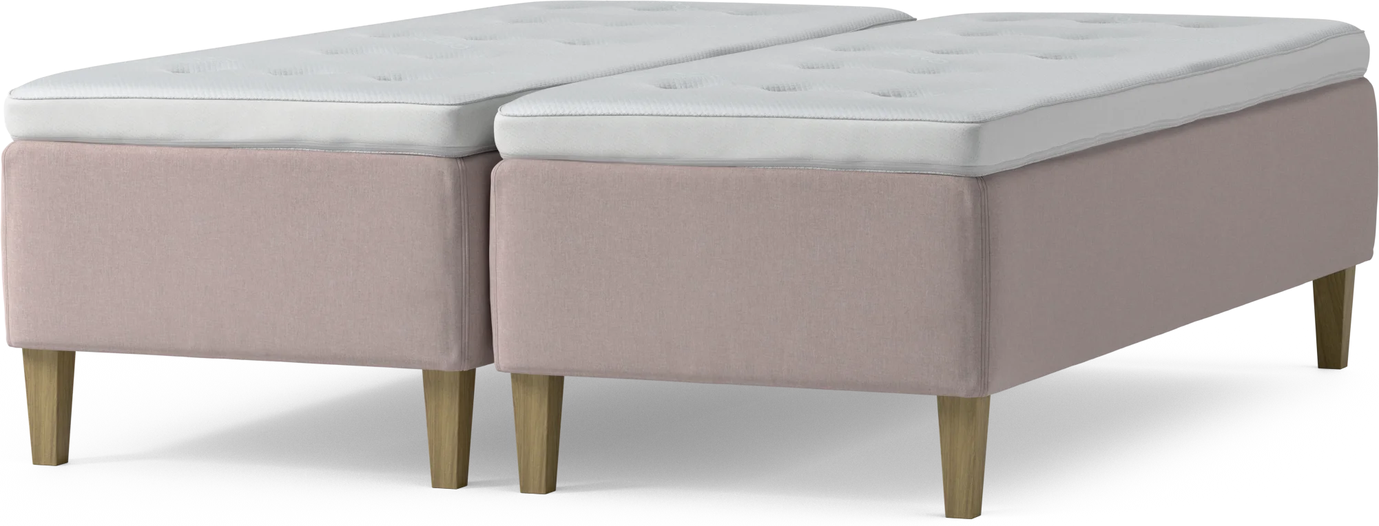 Delux Dream Ramsäng, dubbelsäng med bäddmadrass och sängben ZPjCw