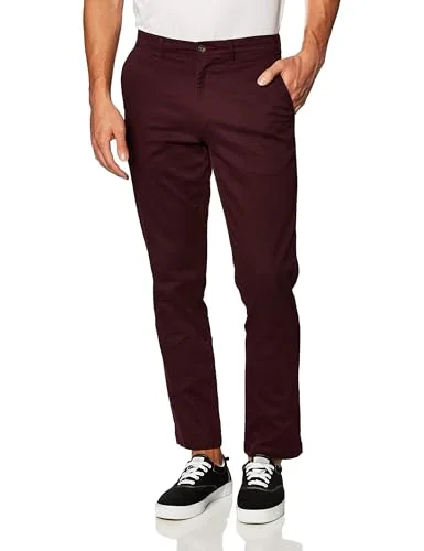 Amazon Essentials herr klassisk passform vardaglig stretch chinos byxa, vinröd, 35 B x 30 L 191770596463
