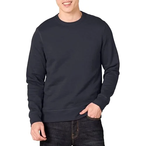 Amazon Essentials herrtröja med rund hals (finns i stor och lång), marinblå, 4X Large 196433209278