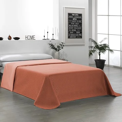 Martina Home 100% polyester, vändbart bouto överkast, korallkakel, säng 135 8435701304102