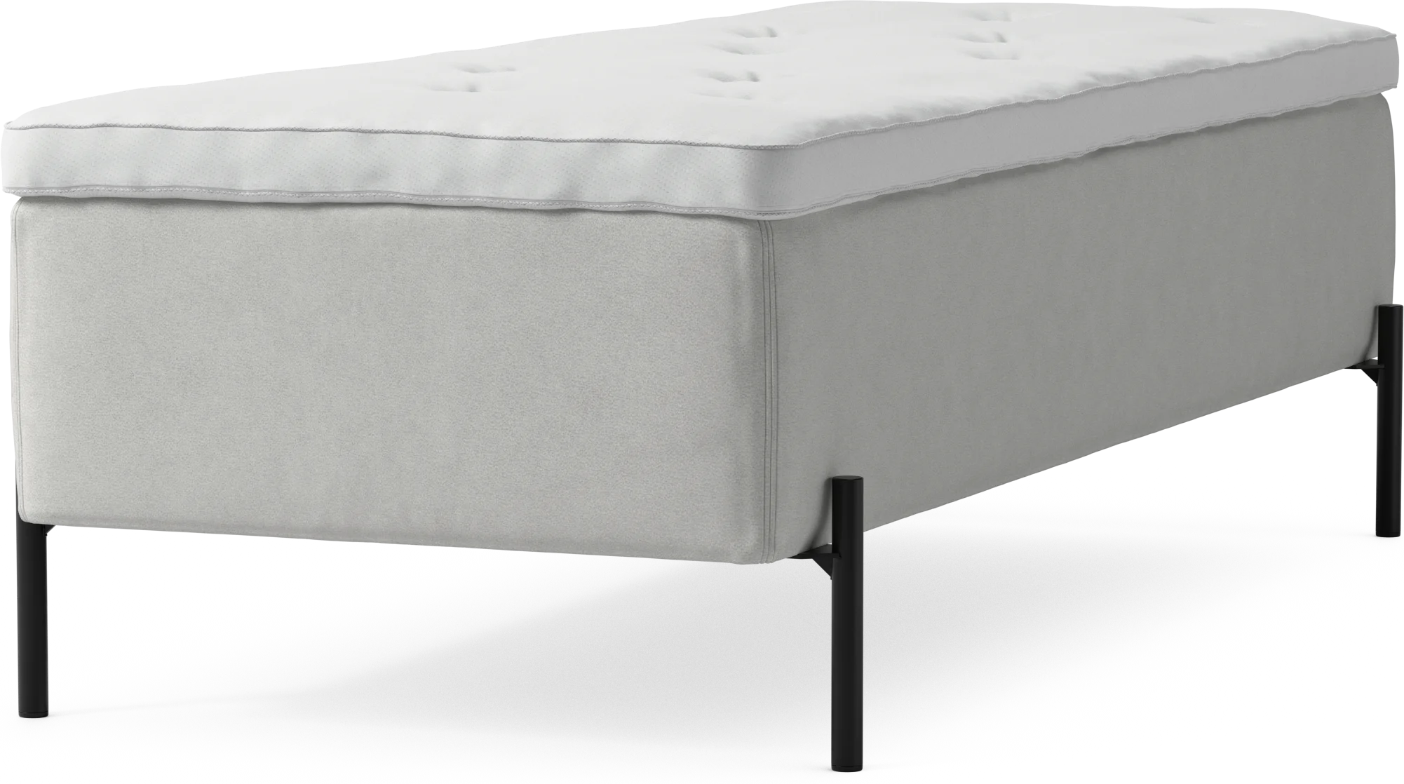 Delux Dream Ramsäng, enkelsäng med bäddmadrass och sängben Y8z73