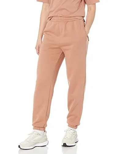 Amazon Essentials avslappnad joggingbyxa för kvinnor (finns i plusstorlek), ljusbrun, X Small 196433861117