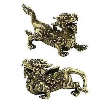 1 Par Klassisk Kopparfigur Modiga Trupper Förmögenhet Framgångsrika Kopparprydnader Fengshui Figurin Staty Prydnad Bra Skydd Heminredning (Mässing) FD-L08-1047 1 Par Klassisk Kopparfigur Modiga Trupper Förmögenhet Framgångsrika Kopparprydnader Fengshui Figurin Staty Prydnad Bra Skydd Heminredning (Mässing) FD-L08-1047