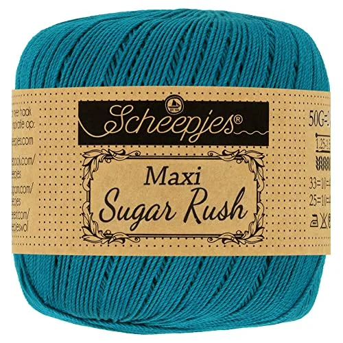 Scheepjes Maxi Sugar Rush 400 Petron Blå Garn 10x50g 8717738202997 Scheepjes Maxi Sugar Rush 400 Petron Blå Garn 10x50g 8717738202997