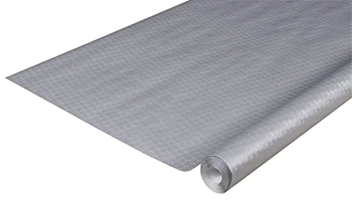 Pro Nappe Ref 800652I kartong med 16 engångsdukar i präglat papper unik, estetisk och djup prägling 6 m lång 1,20 bred rulle silvermetallisk färg 3281510006523