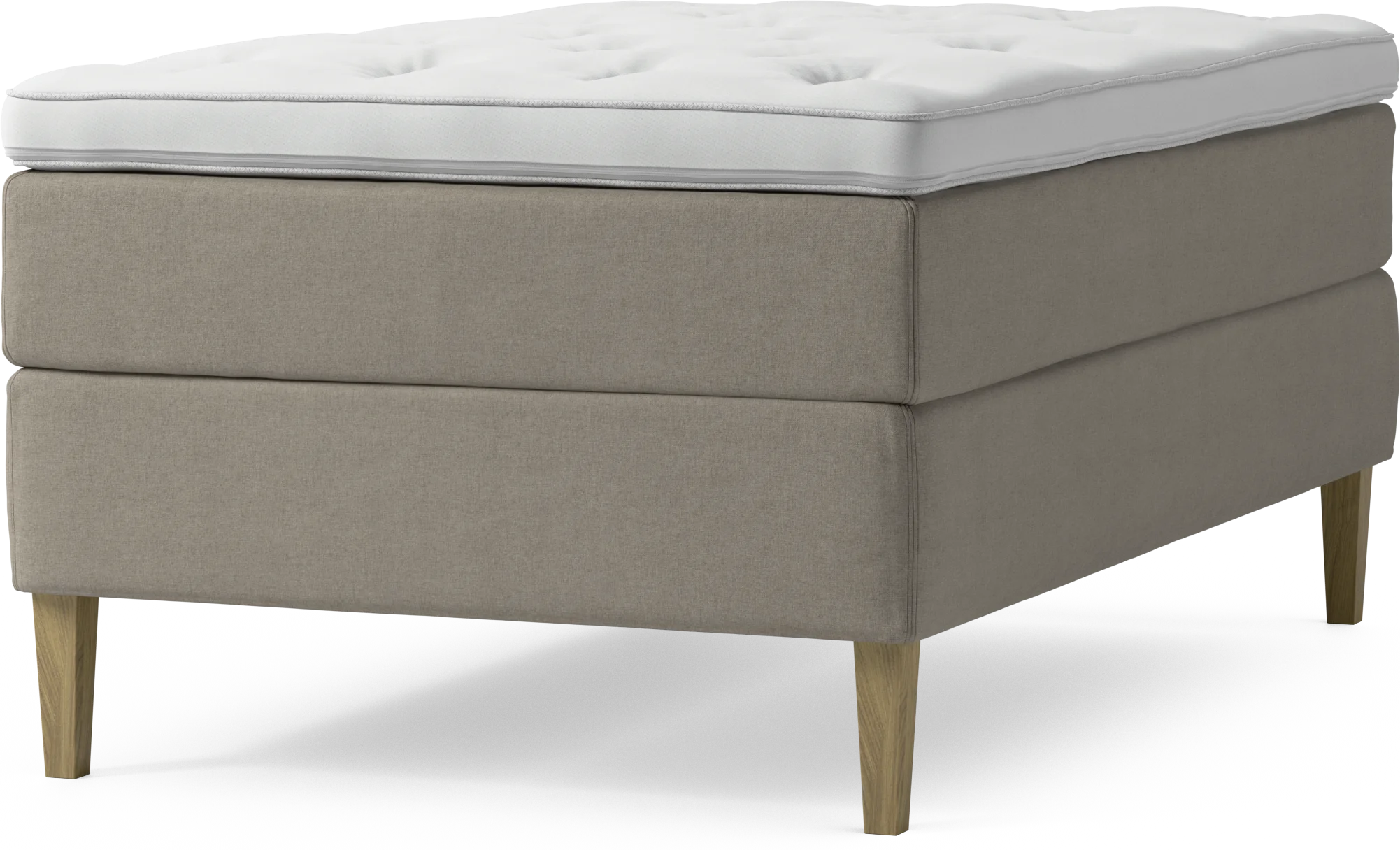 Delux Dream Kontinentalsäng, enkelsäng 120 cm med bäddmadrass och sängben mIEen