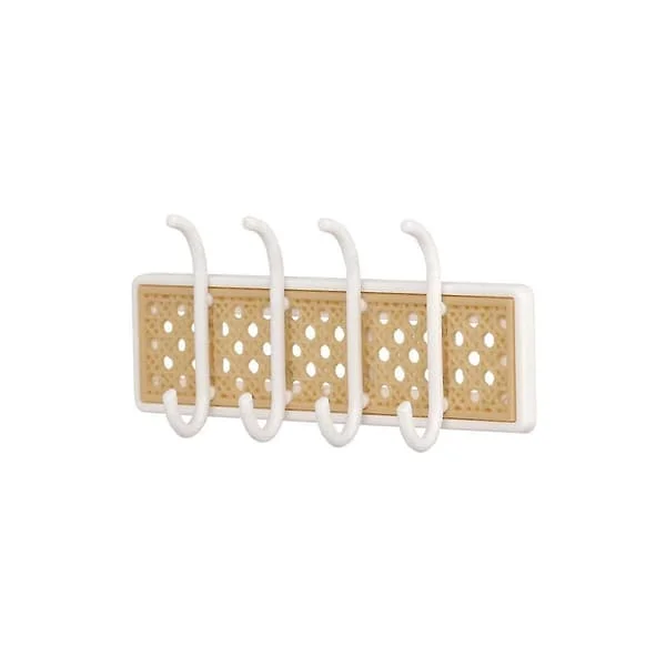 1:6 Modell Möbeltillbehör Ob11 Mini Väggkrok/klädställning/entré Nyckelkrok, vit MILA-108-1155