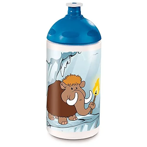 NICI 45463 Sportflaska, sten ålder vänner 0,5 l, blå 4012390454635