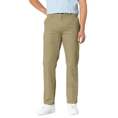Amazon Essentials mäns slim fit skrynkelbeständig Chino byxa med platt framsida, kaki brun, 31 B x 28 L 191770236796