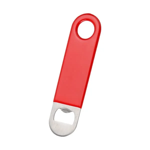 1-pack Kraftig Kapsylöppnare i Rostfritt Stål, Robust och Hållbar Öl Kapsylöppnare, Röd ZS-JJ-0804012838