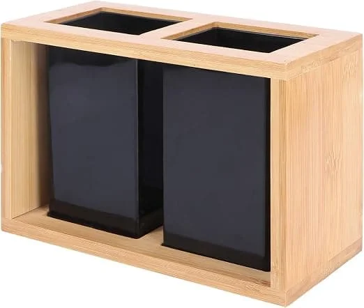 1 mångsidig bambu-ätpinnar-rör, besticksförvaringslåda för Fyd04-004009SR