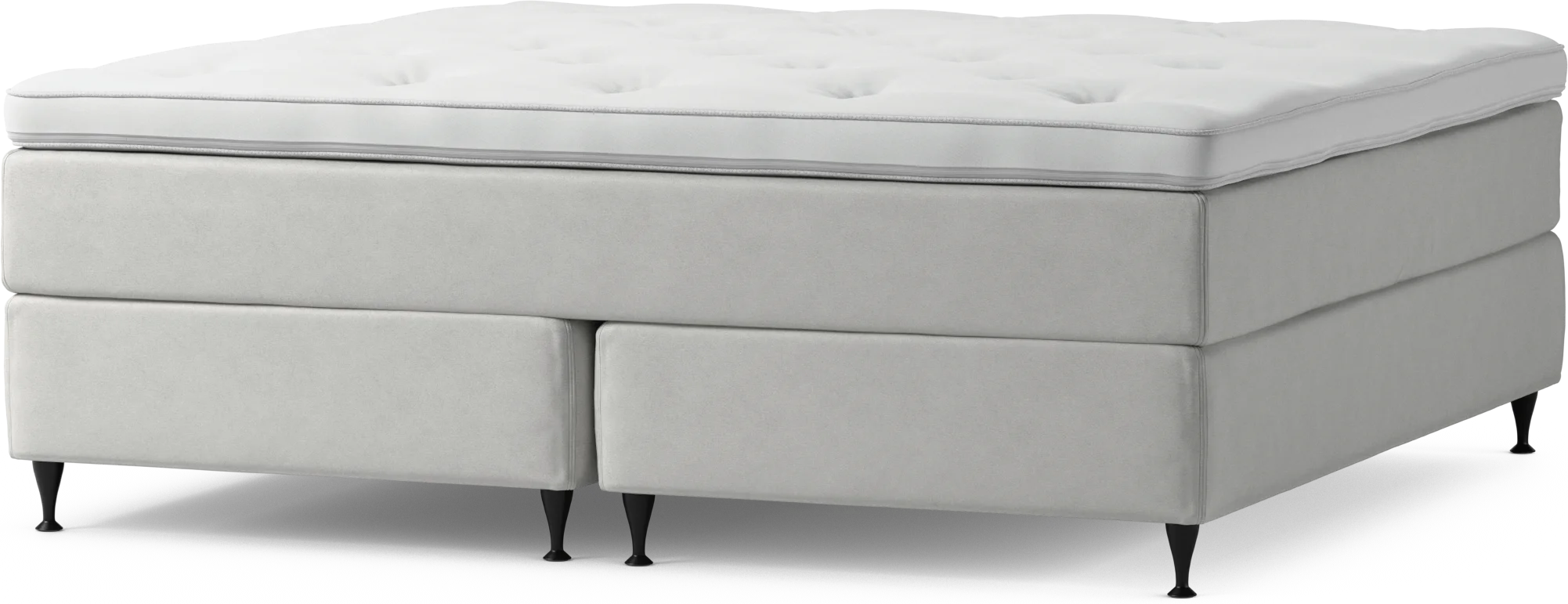 Delux Dream Kontinentalsäng, dubbelsäng med bäddmadrass och sängben m475r
