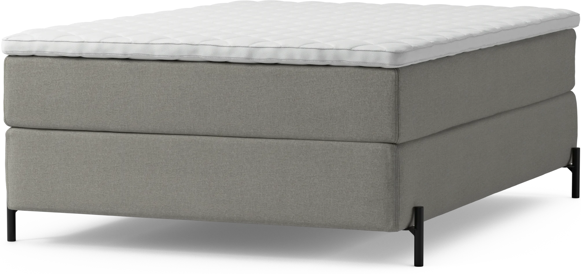 Delux Dream Kontinentalsäng, enkelsäng 140 cm med bäddmadrass och sängben FxcZn