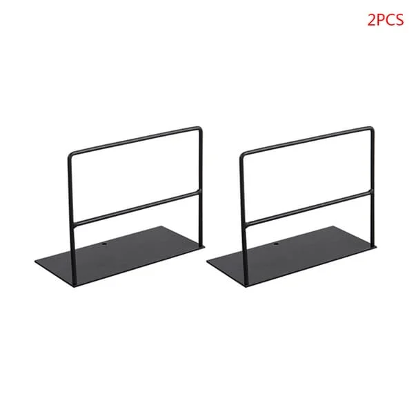 1 par smidesjärnsbokstöd Bokstöd Enkel stationär organizer Stativ Hyllhållare 5AC1102907-BK_LF 1 par smidesjärnsbokstöd Bokstöd Enkel stationär organizer Stativ Hyllhållare 5AC1102907-BK_LF