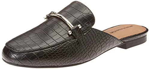 Amazon Essentials damspänne mule, svart krokodiltryck, 39 EU Bred 196433591182
