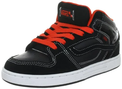 Vans pojkar Edgemont Sneaker, Svart vit neon röd 32 EU 706420613782 Vans pojkar Edgemont Sneaker, Svart vit neon röd 32 EU 706420613782